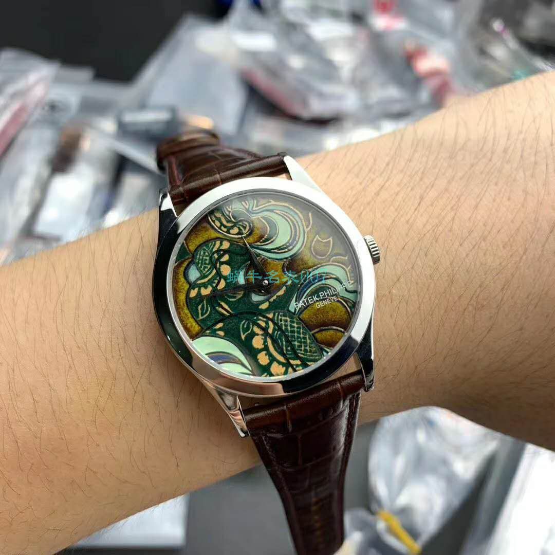 FL Factory  top  Replica Copy  Watches  PATEK PHILIPPE 珍稀工艺珐琅5077P-102《不丹六色织品》，5077P-103《不丹八色织品》 wrist watches  / BD316