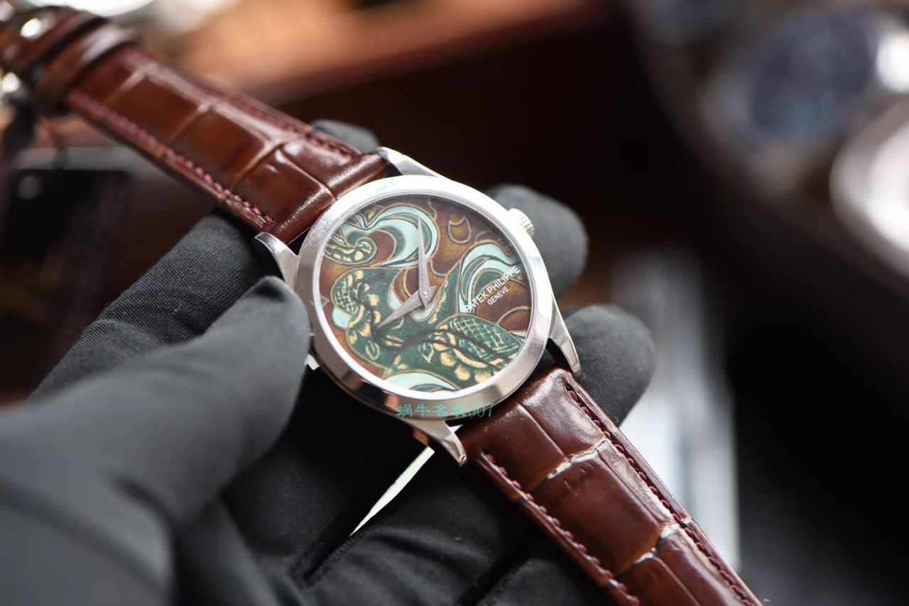 FL Factory  top  Replica Copy  Watches  PATEK PHILIPPE 珍稀工艺珐琅5077P-102《不丹六色织品》，5077P-103《不丹八色织品》 wrist watches  / BD316