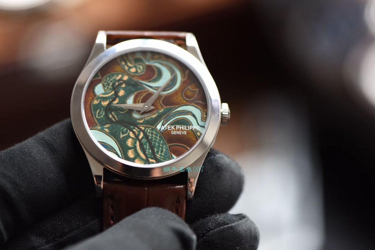 FL Factory  top  Replica Copy  Watches  PATEK PHILIPPE 珍稀工艺珐琅5077P-102《不丹六色织品》，5077P-103《不丹八色织品》 wrist watches  / BD316