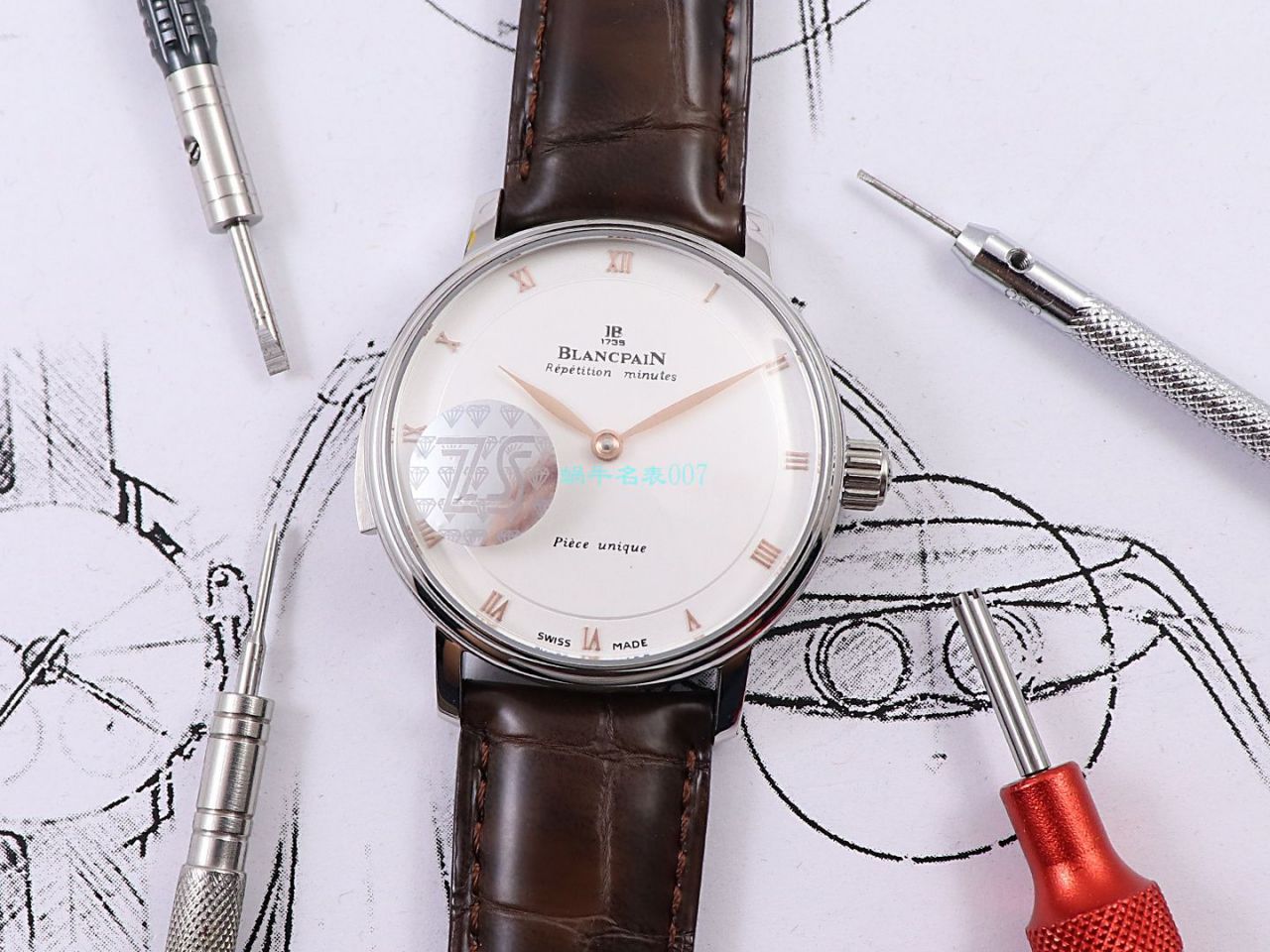 ZS Factory  Replica Blancpain 艺术大师春宫 Watches 6033-3642-55A wrist watches  / BP072