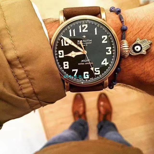 XF Factory  High quality  Replica Watches 最新升级真力时飞行员青铜大飞29.2430.679/21.C753 wrist watches  / ZSL061
