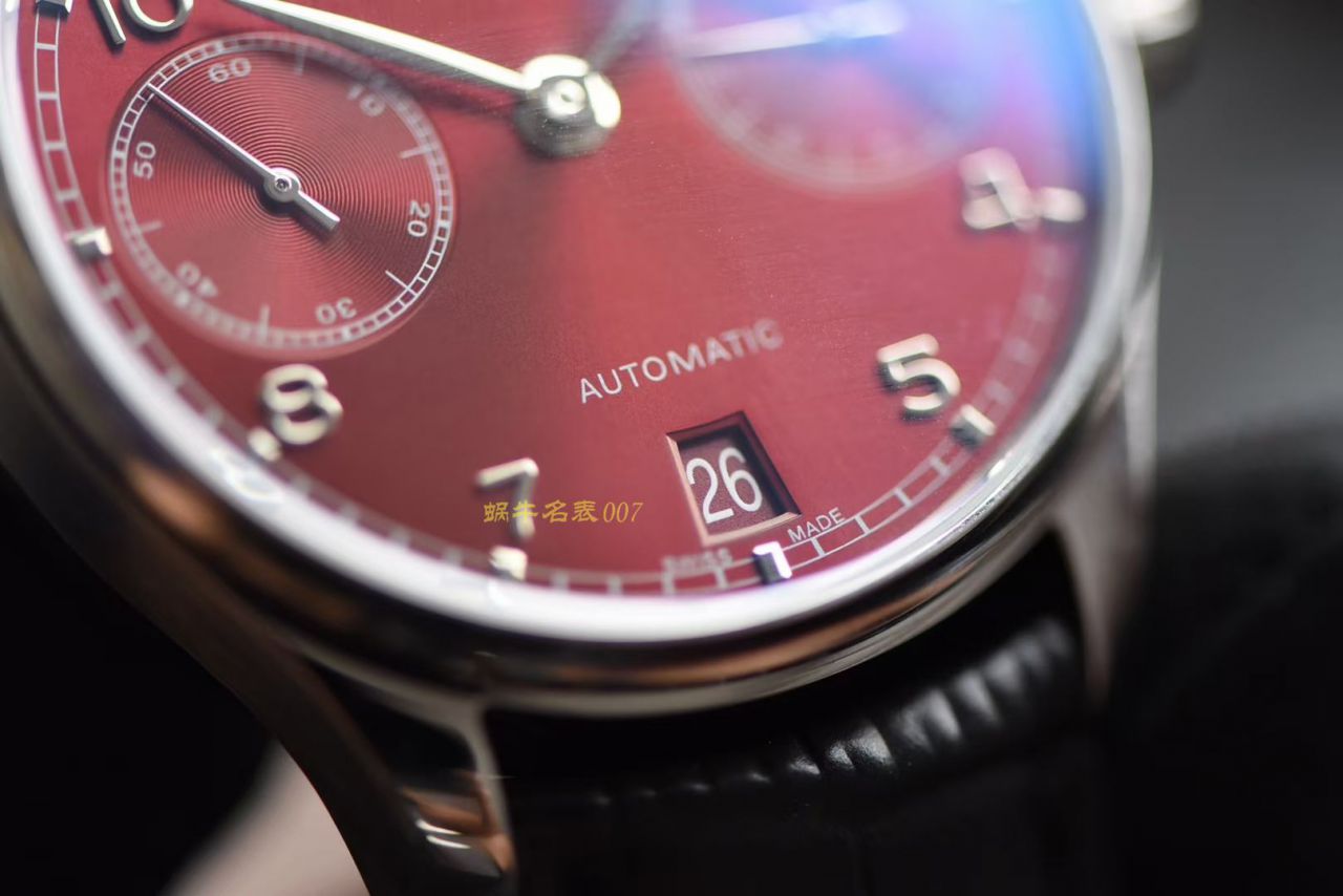 YL Factory  IWC 葡萄牙系列IW500714  Perfect  Replica Copy 葡七勃艮第酒红色 Watches  / WG567
