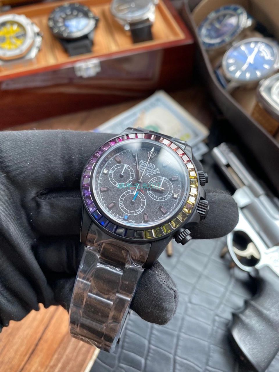 TW Factory  High quality  Replica Blacken改装 Rolex  Ditongna 碳黑钢皇副本 Watches  / R650