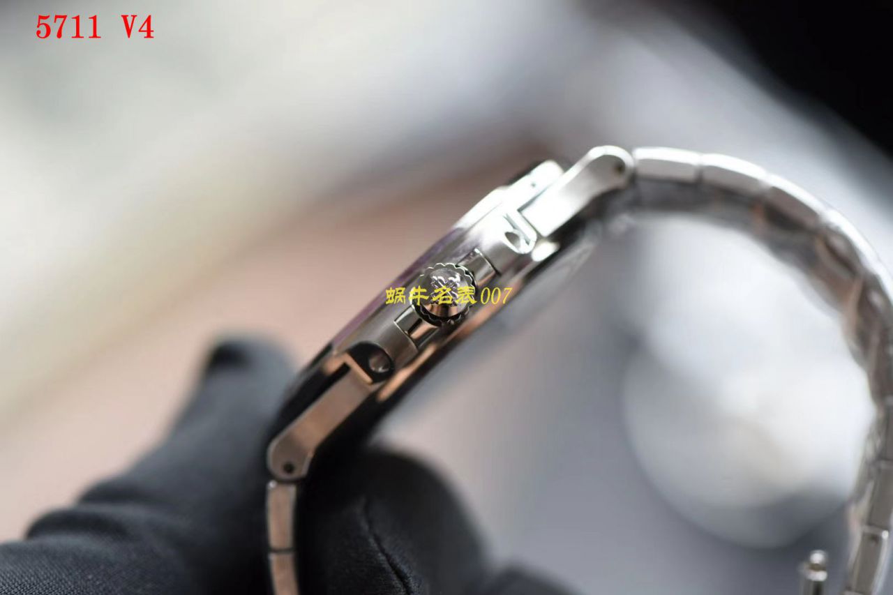  Video analysis PPF Factory 官网 Replica Copy 表 PATEK PHILIPPE  Nautilus 5711/1A 010 灰蓝V3版本 / BD256
