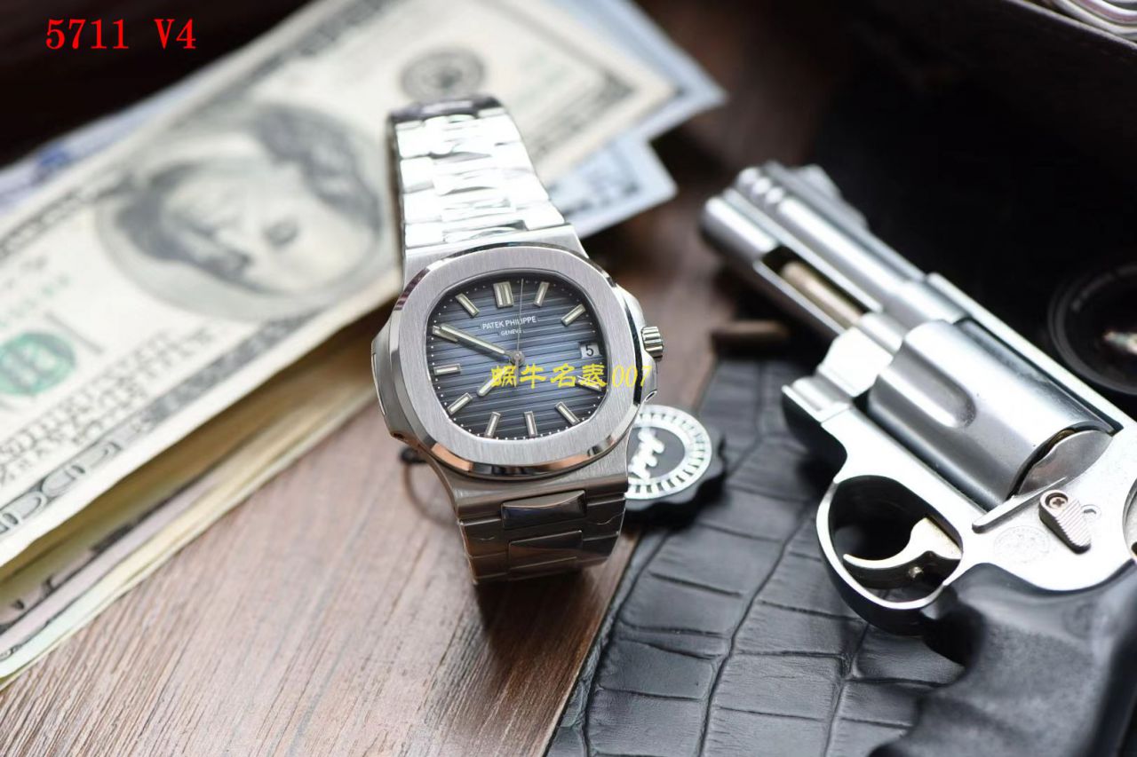 【PPF超级PATEK PHILIPPE Nautilus 重磅来袭！“灰蓝”】 PATEK PHILIPPE 运动优雅 top  Replica Copy 5711/1A 010 不锈钢 wrist watches ( Replica  Nautilus )2019年钢表王座的开年重器 / BD267