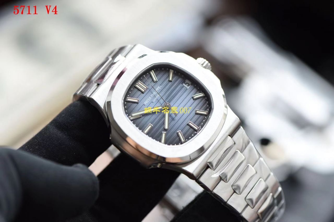 PPF Factory V4版本【 Video analysis 】 PATEK PHILIPPE  Replica Copy  Nautilus 灰蓝5711/1A-010 Watches  / PPF5711huilanV4
