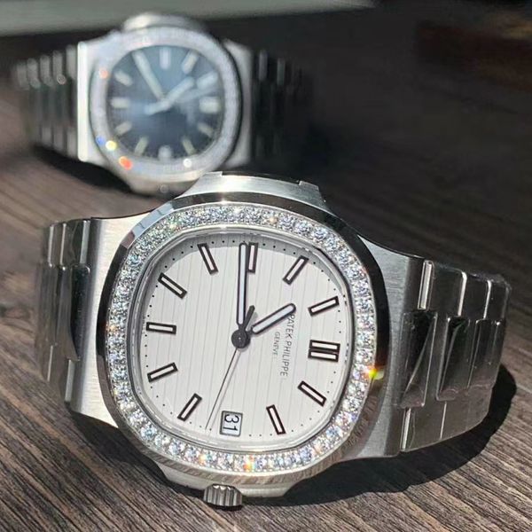 PPF Factory V4版超级 Nautilus 钻圈 PATEK PHILIPPE 1比1精 Replica Watches 5711/1A-011