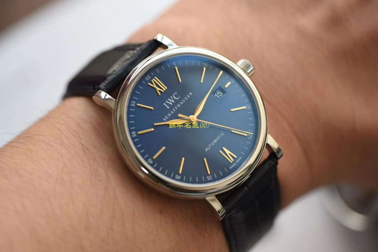 【 Video analysis 】V7 Factory  IWC 柏涛菲诺 Replica Watches IW356522金壳柏涛小镇图案 / WG573