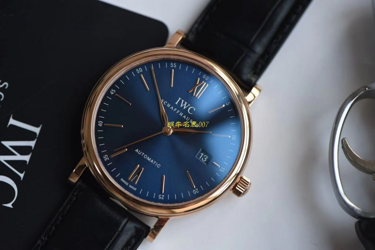 【 Video analysis 】V7 Factory  IWC 柏涛菲诺 Replica Watches IW356522金壳柏涛小镇图案 / WG573