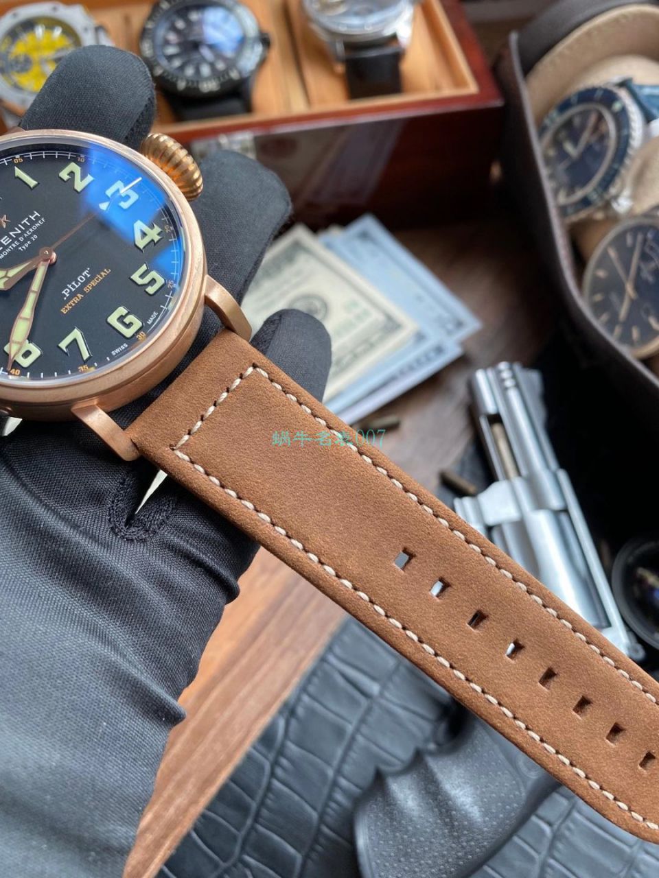 XF Factory  High quality  Replica Watches 最新升级真力时飞行员青铜大飞29.2430.679/21.C753 wrist watches  / ZSL061