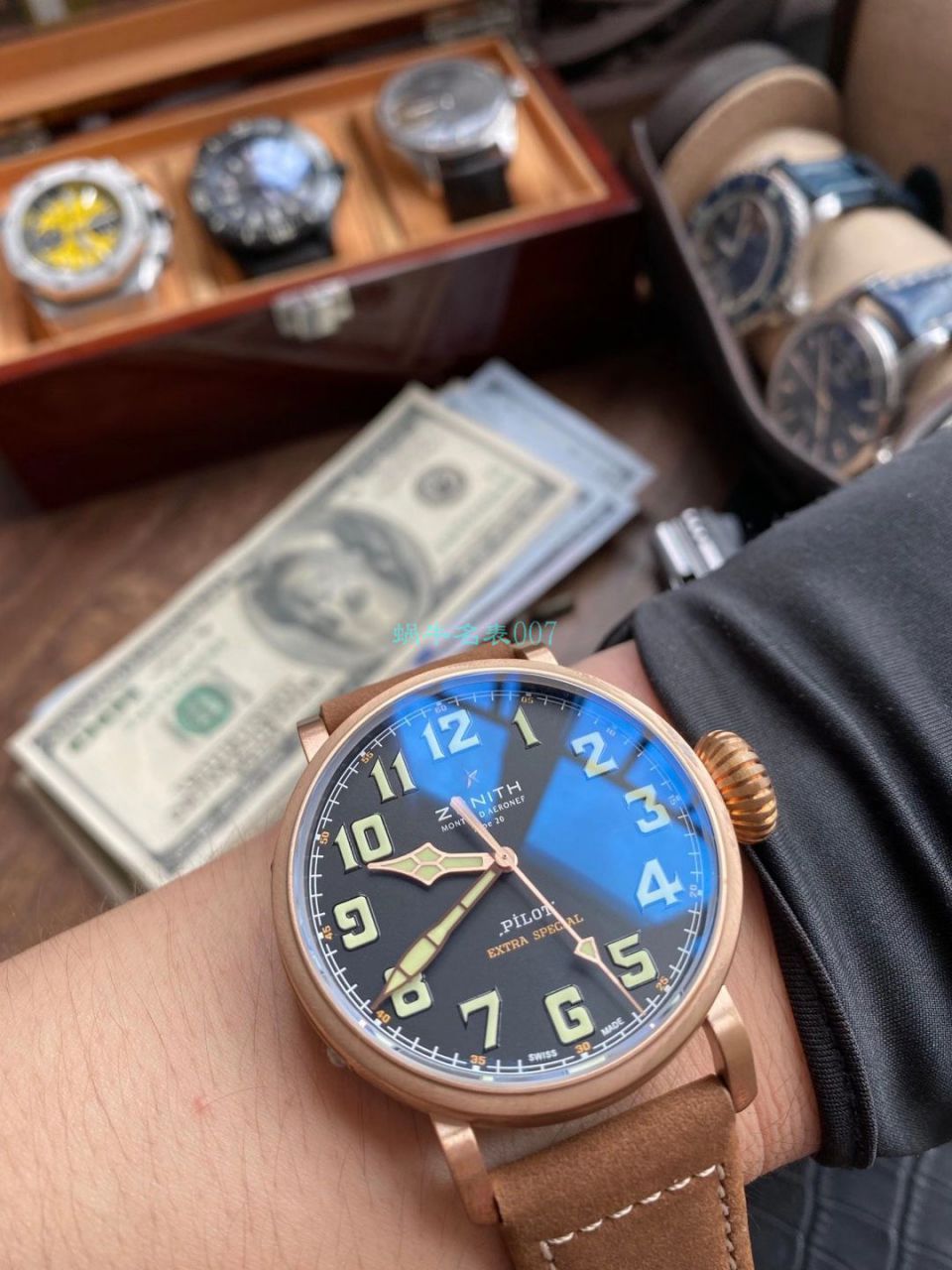 XF Factory  High quality  Replica Watches 最新升级真力时飞行员青铜大飞29.2430.679/21.C753 wrist watches  / ZSL061