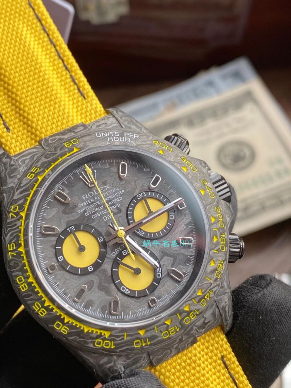WWF Factory ROLEX宇宙计时 carbon fiber  Ditongna 系列之Diw团队改造版 Watches  / R651