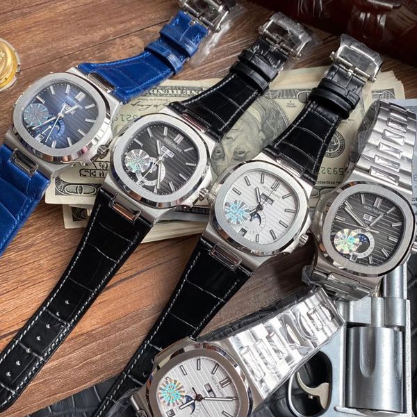 GR Factory 最新 PATEK PHILIPPE Nautilus Nautilus 年历碗表 top  Replica Copy 5726系列V2版本（升级真月相）