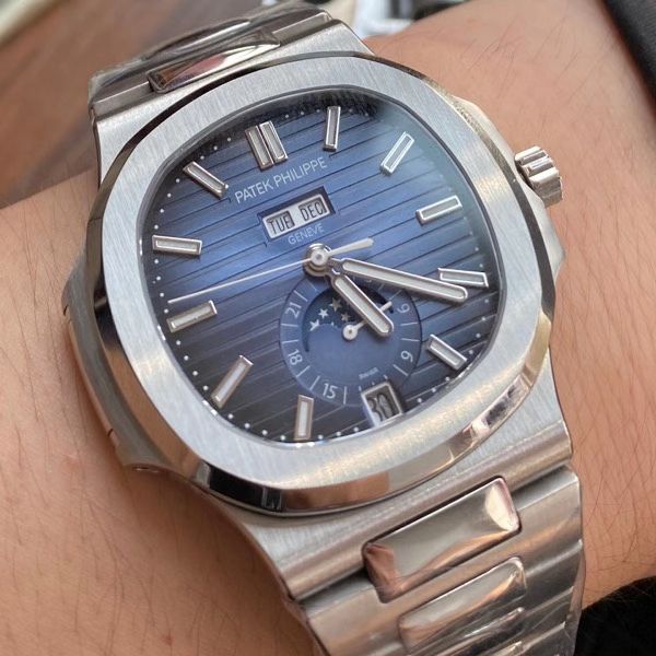 GR Factory  PATEK PHILIPPE  Nautilus  Replica Watches V2版本5726/1A-014真月相