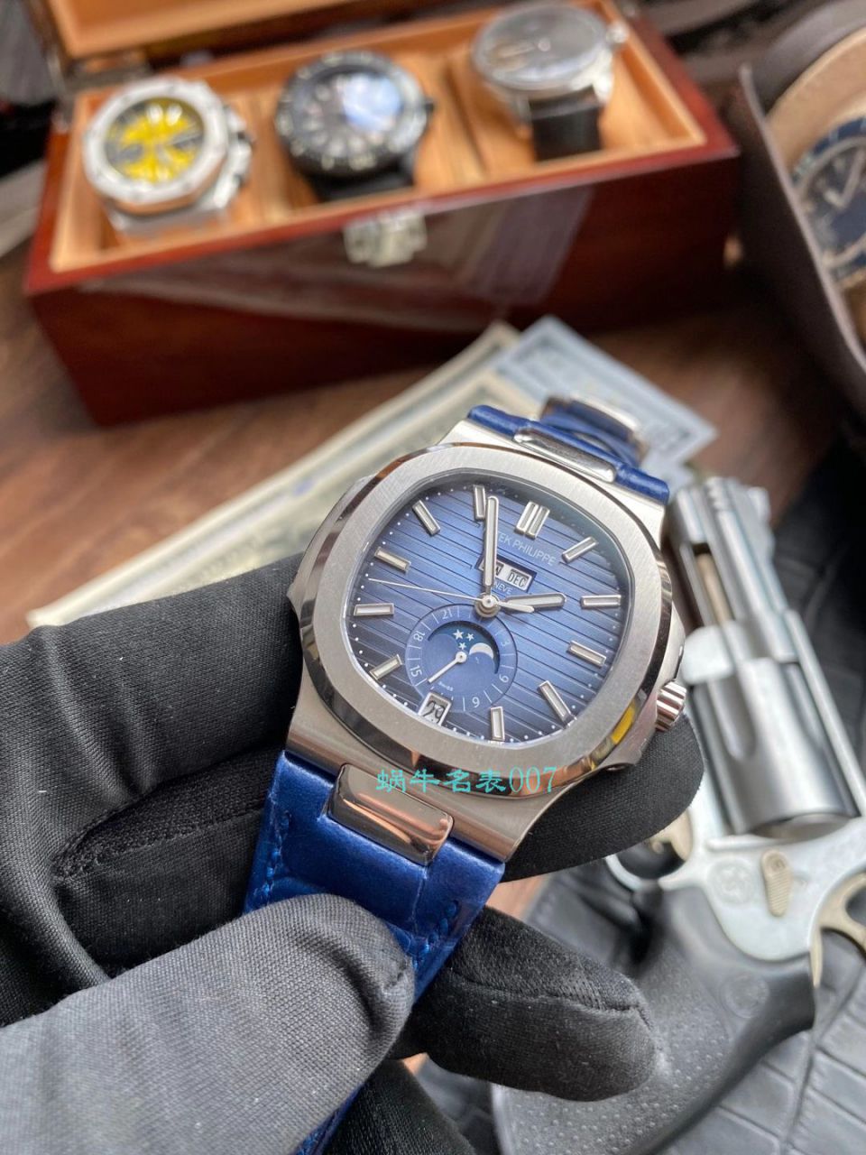 GR Factory  PATEK PHILIPPE  Nautilus  Replica Watches V2版本5726/1A-014真月相 / BD327