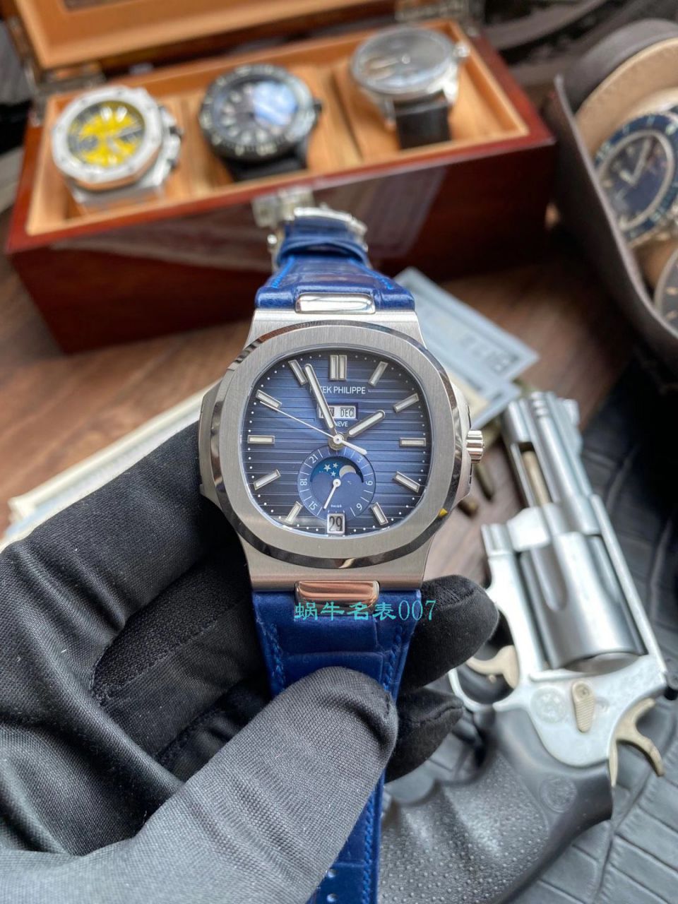 GR Factory  PATEK PHILIPPE  Nautilus  Replica Watches V2版本5726/1A-014真月相 / BD327