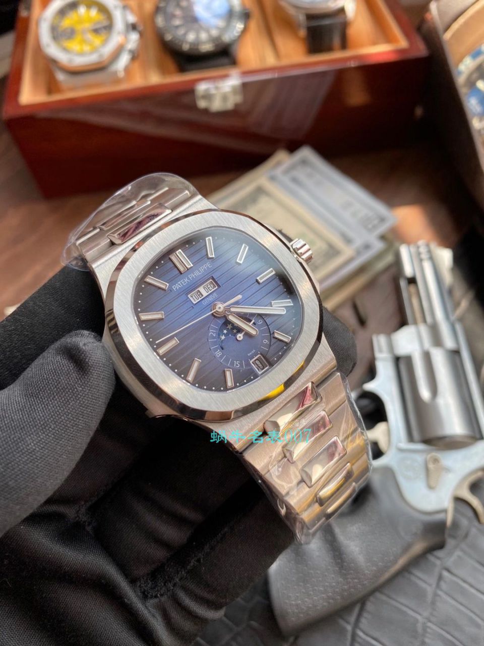 GR Factory  PATEK PHILIPPE  Nautilus  Replica Watches V2版本5726/1A-014真月相 / BD327