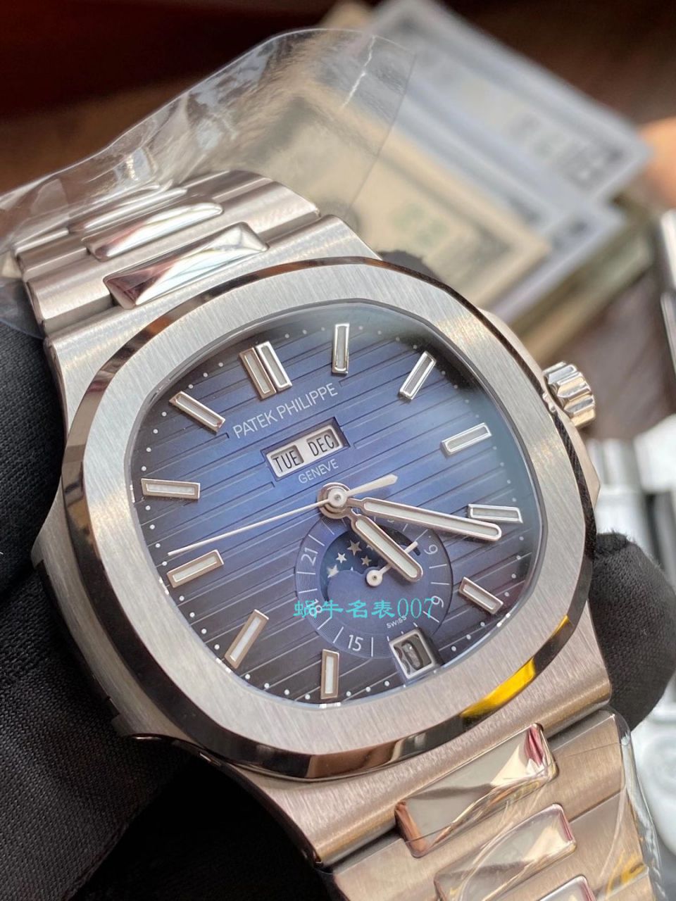 GR Factory  PATEK PHILIPPE  Nautilus  Replica Watches V2版本5726/1A-014真月相 / BD327