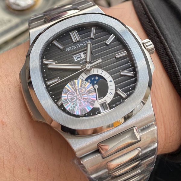 GR Factory  PATEK PHILIPPE  Nautilus  top  Replica Copy  Watches 5726/1A-001真月相