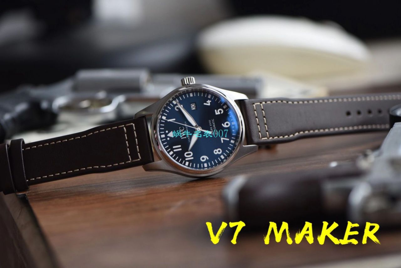 【 Video analysis 】V7 Factory  IWC  MARK XVII 钢带款 top  Replica Copy IW327002 wrist watches  / WG579