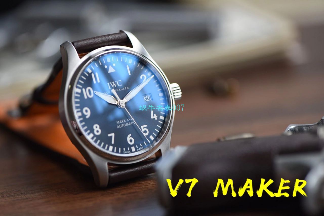【 Video analysis 】V7 Factory  IWC  MARK XVII 钢带款 top  Replica Copy IW327002 wrist watches  / WG579