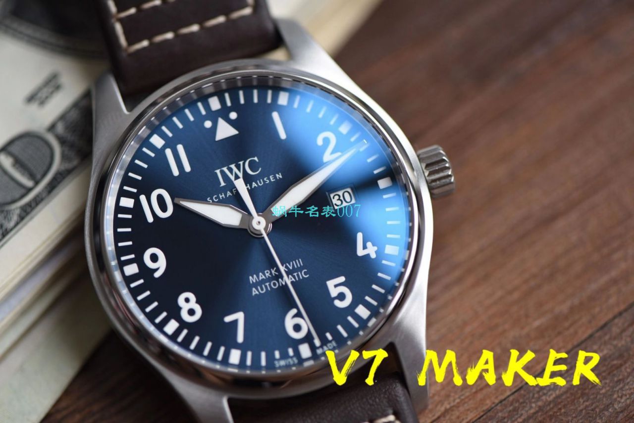 【 Video analysis 】V7 Factory  IWC  MARK XVII 钢带款 top  Replica Copy IW327002 wrist watches  / WG579
