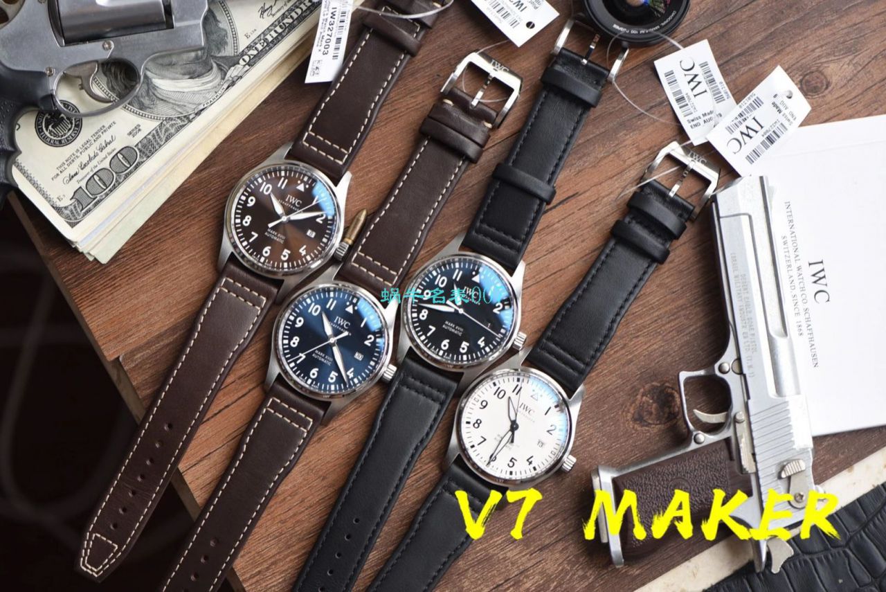 【 Video analysis 】V7 Factory  IWC  MARK XVII 钢带款 top  Replica Copy IW327002 wrist watches  / WG579