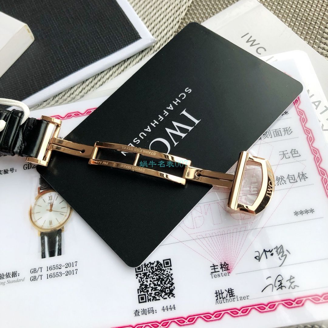  TOP 原单真钻 IWC 柏涛菲诺系列IW357405,IW357401女装 / WG580