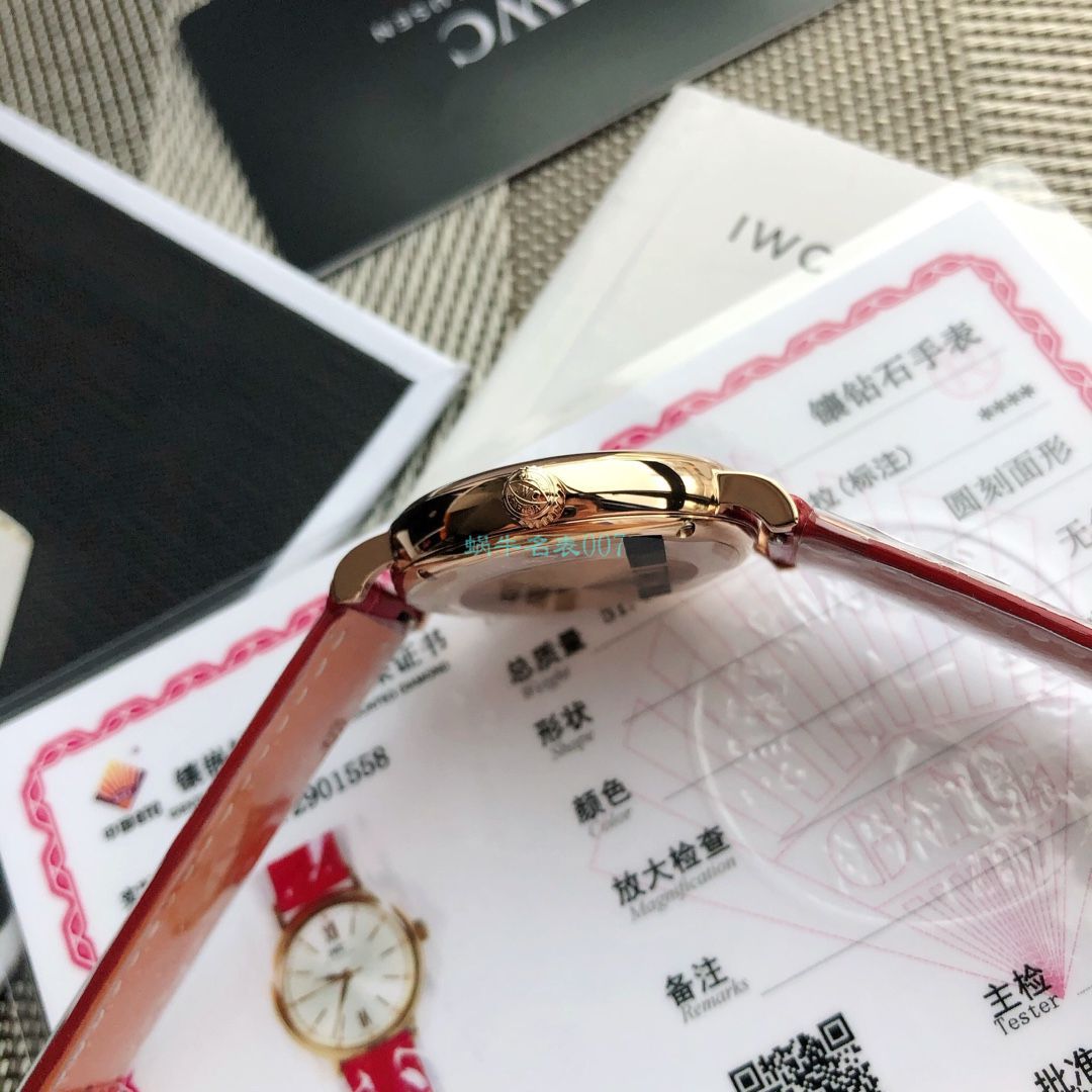  TOP 原单真钻 IWC 柏涛菲诺系列IW357405,IW357401女装 / WG580