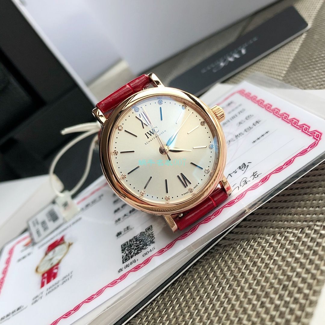  TOP 原单真钻 IWC 柏涛菲诺系列IW357405,IW357401女装 / WG580