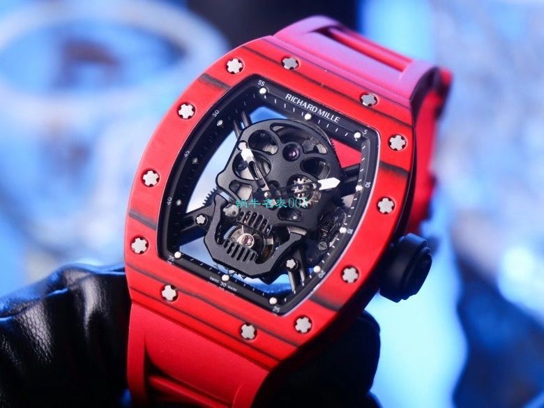 JB Factory  RICHARD MILLE RM52-01真 Tourbillon  carbon fiber 骷髅头鬼王 / RM052JB
