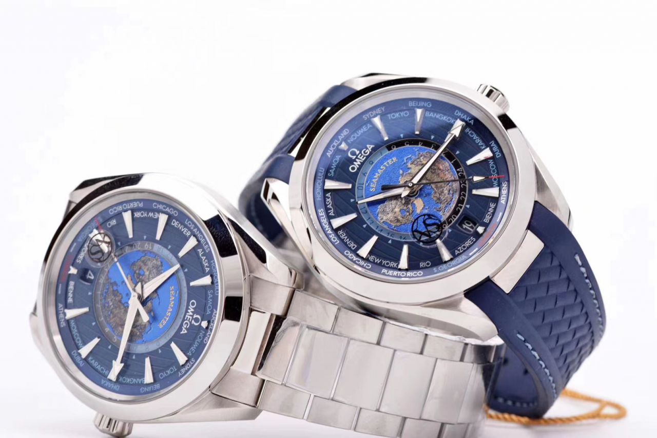 VS Factory OMEGA Seamaster 150米220.10.43.22.03.001，220.12.43.22.03.001限量版世界时 wrist watches  / VS731