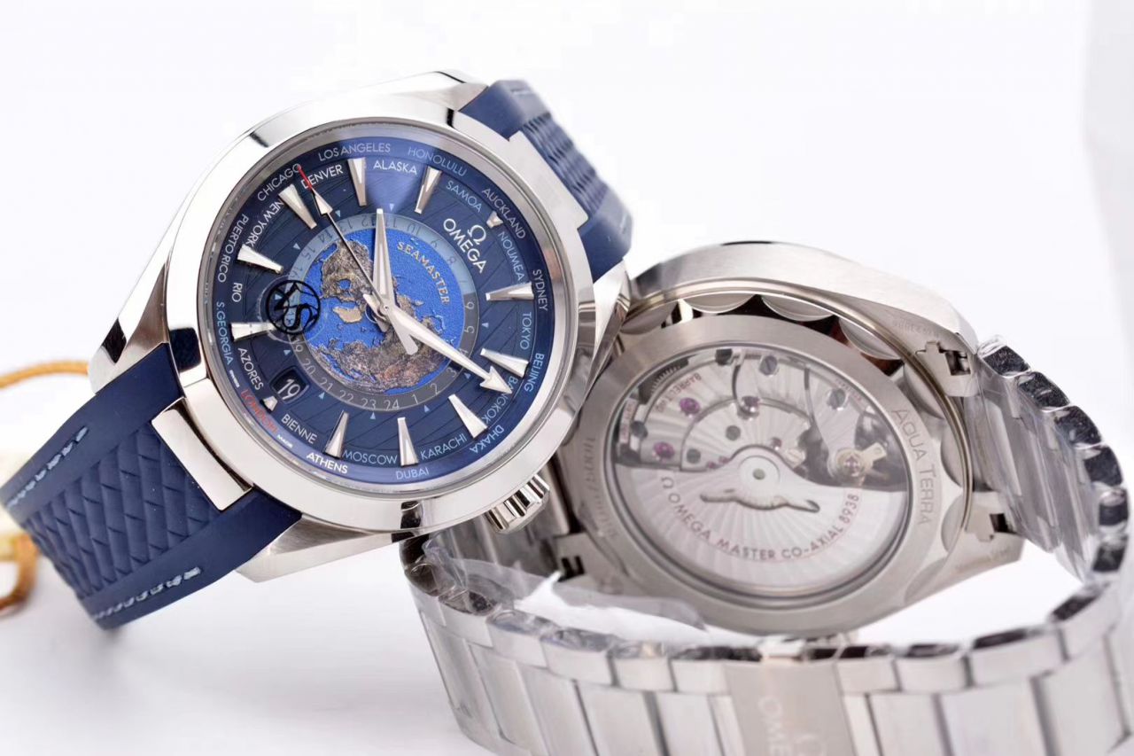 VS Factory OMEGA Seamaster 150米220.10.43.22.03.001，220.12.43.22.03.001限量版世界时 wrist watches  / VS731