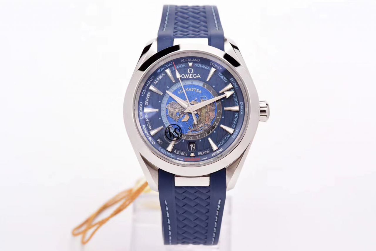 VS Factory OMEGA Seamaster 150米220.10.43.22.03.001，220.12.43.22.03.001限量版世界时 wrist watches  / VS731