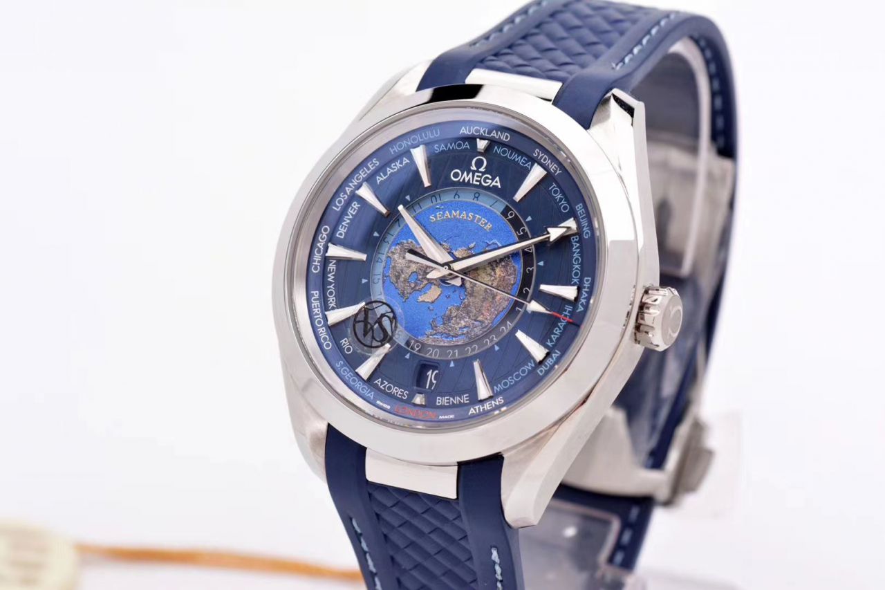 VS Factory OMEGA Seamaster 150米220.10.43.22.03.001，220.12.43.22.03.001限量版世界时 wrist watches  / VS731