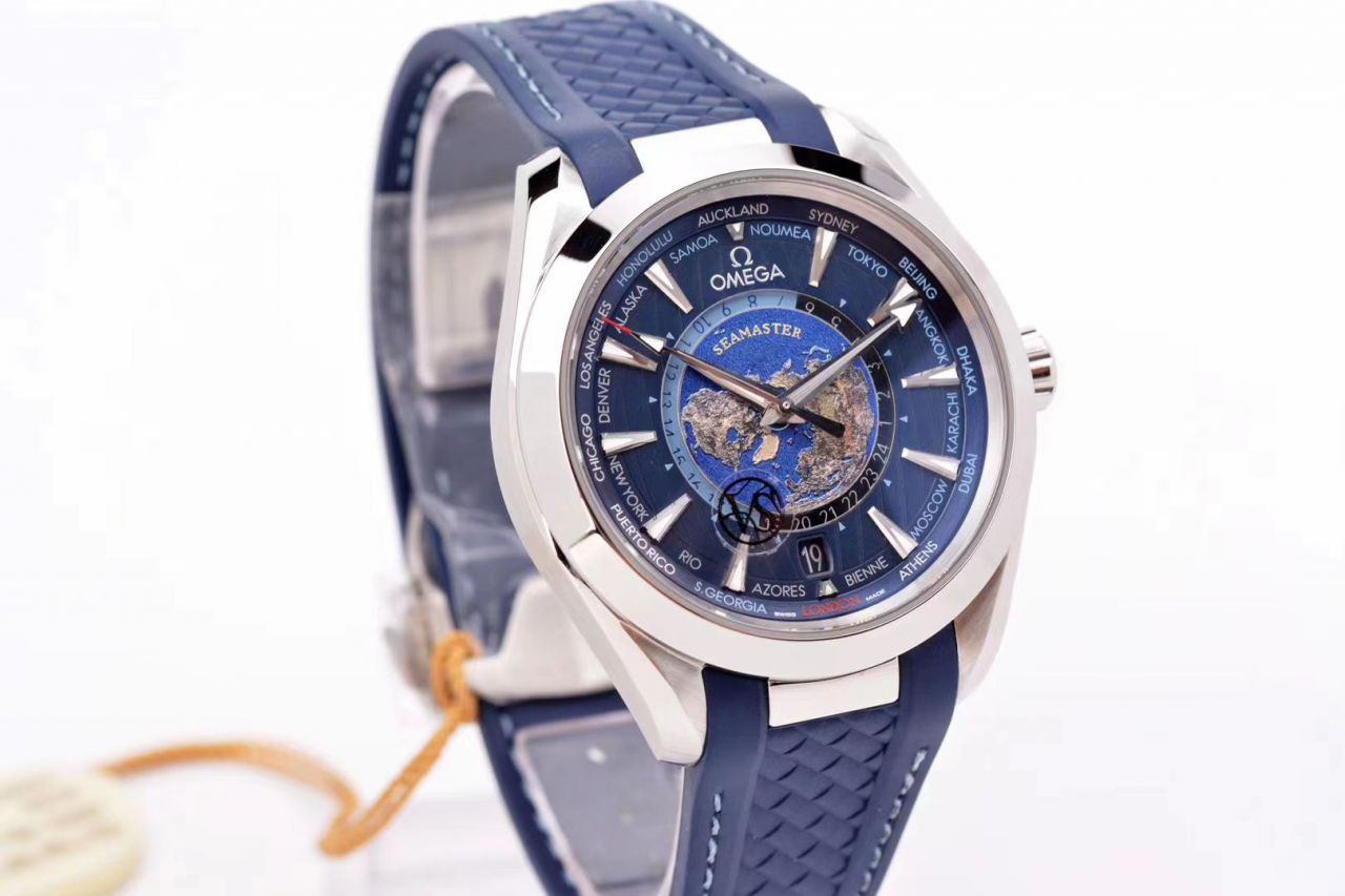 VS Factory OMEGA Seamaster 150米220.10.43.22.03.001，220.12.43.22.03.001限量版世界时 wrist watches  / VS731