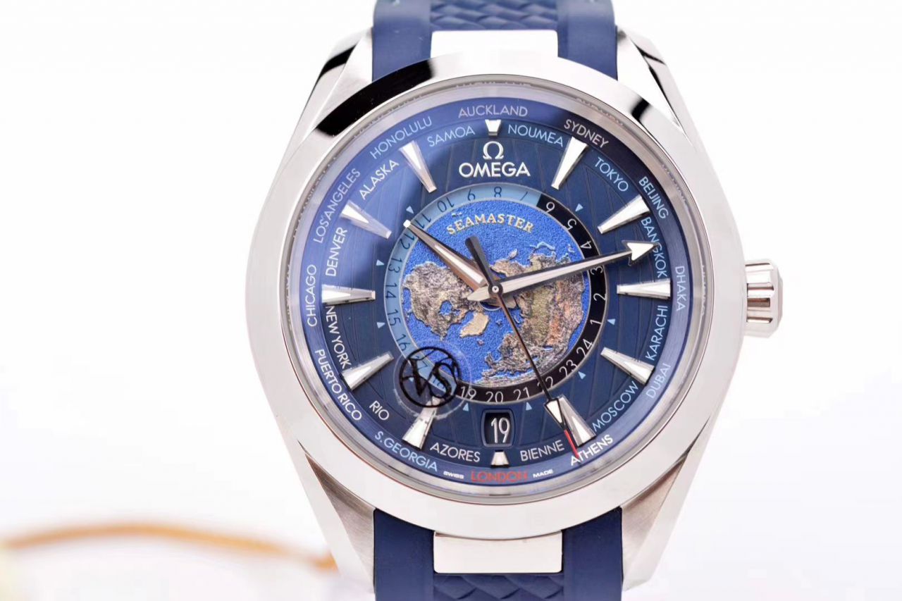VS Factory OMEGA Seamaster 150米220.10.43.22.03.001，220.12.43.22.03.001限量版世界时 wrist watches  / VS731