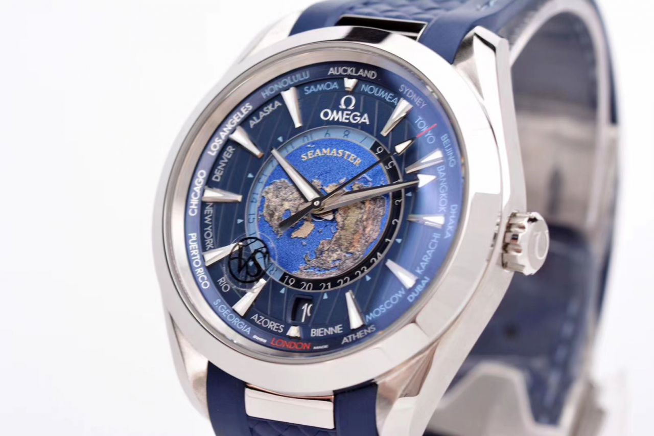 VS Factory OMEGA Seamaster 150米220.10.43.22.03.001，220.12.43.22.03.001限量版世界时 wrist watches  / VS731