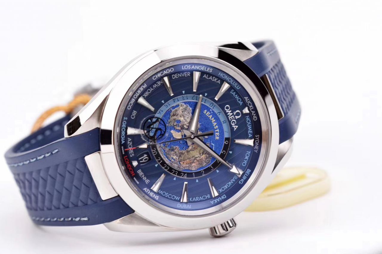VS Factory OMEGA Seamaster 150米220.10.43.22.03.001，220.12.43.22.03.001限量版世界时 wrist watches  / VS731