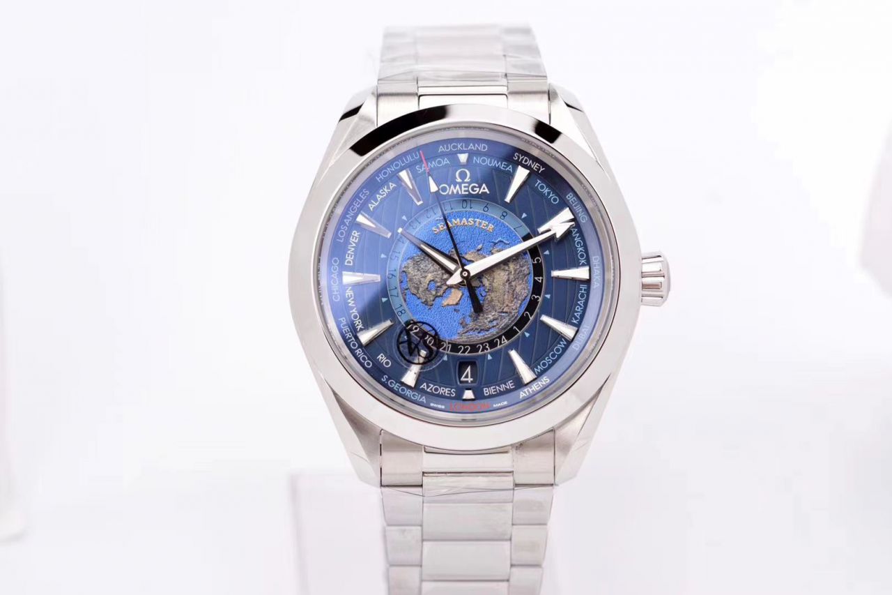VS Factory OMEGA Seamaster 150米220.10.43.22.03.001，220.12.43.22.03.001限量版世界时 wrist watches  / VS731