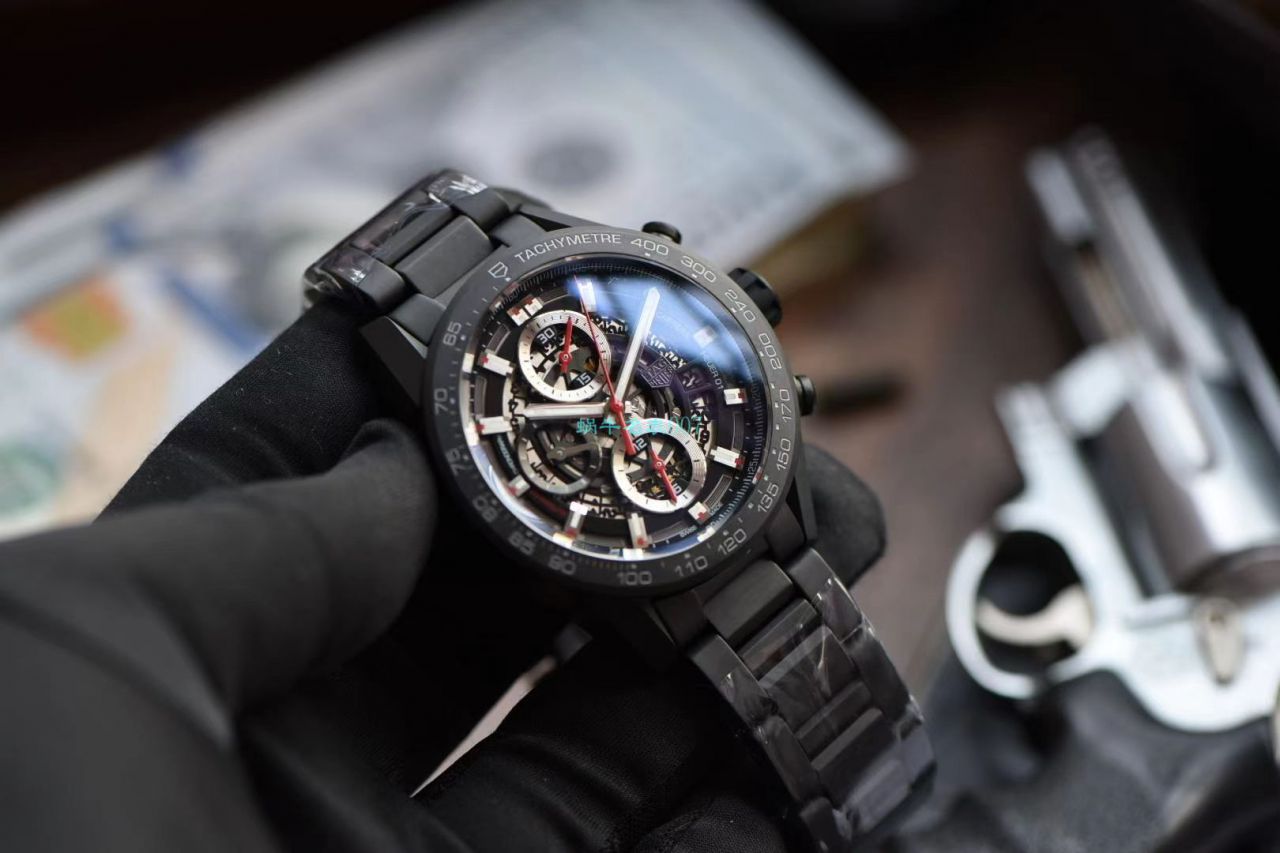 XF Factory  TAG Heuer 卡莱拉全 Composite 带黑骑士CAR2090.BH0729 top  Replica Watches  / TG108
