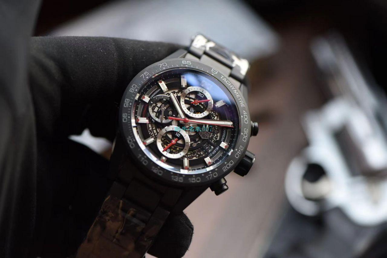 XF Factory  TAG Heuer 卡莱拉全 Composite 带黑骑士CAR2090.BH0729 top  Replica Watches  / TG108