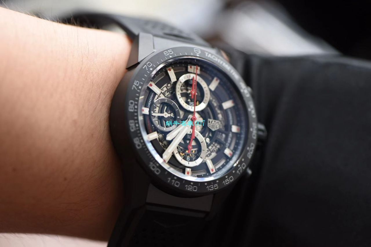 XF Factory  TAG Heuer 卡莱拉全 Composite 带黑骑士CAR2090.BH0729 top  Replica Watches  / TG108
