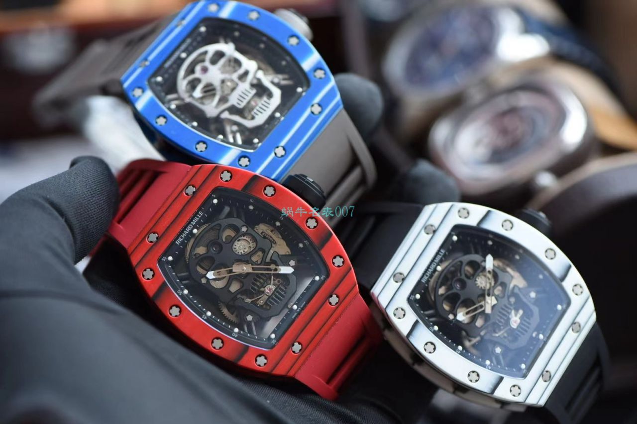 【 Video analysis 】JB Factory  RICHARD MILLE RM52-01 High quality  Replica Watches 真 Tourbillon  carbon fiber 骷髅头鬼王 / RM52-01C