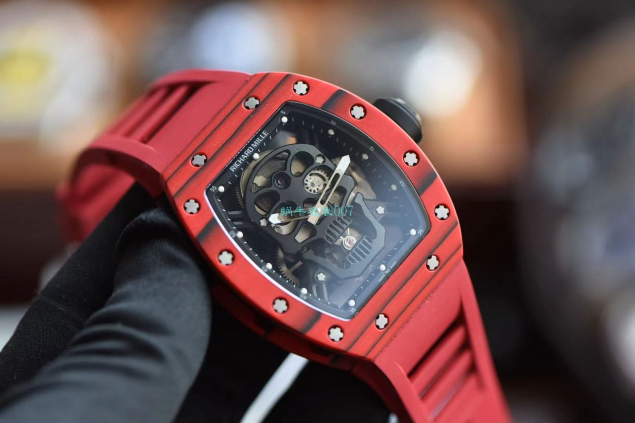 【 Video analysis 】JB Factory  RICHARD MILLE RM52-01 High quality  Replica Watches 真 Tourbillon  carbon fiber 骷髅头鬼王 / RM52-01C