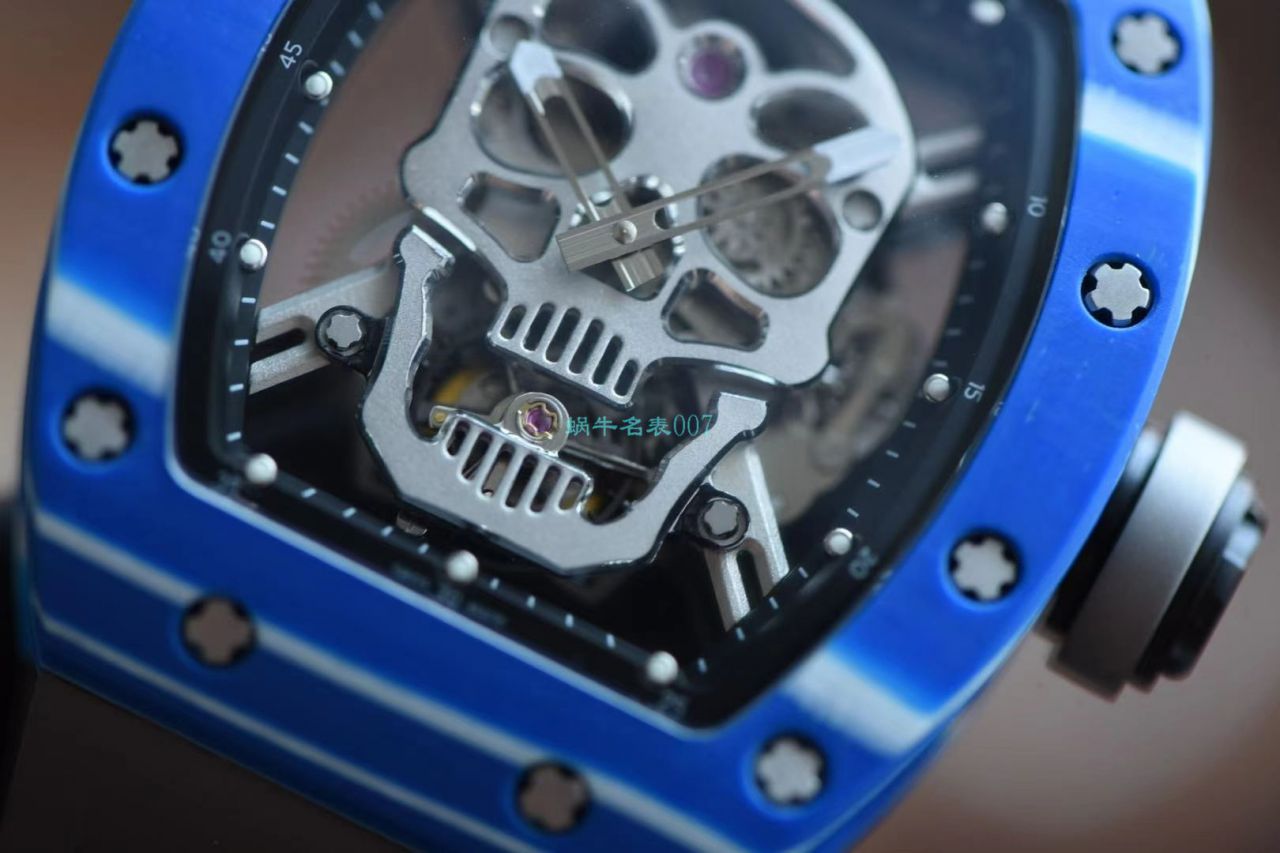 【 Video analysis 】JB Factory  RICHARD MILLE RM52-01 High quality  Replica Watches 真 Tourbillon  carbon fiber 骷髅头鬼王 / RM52-01A