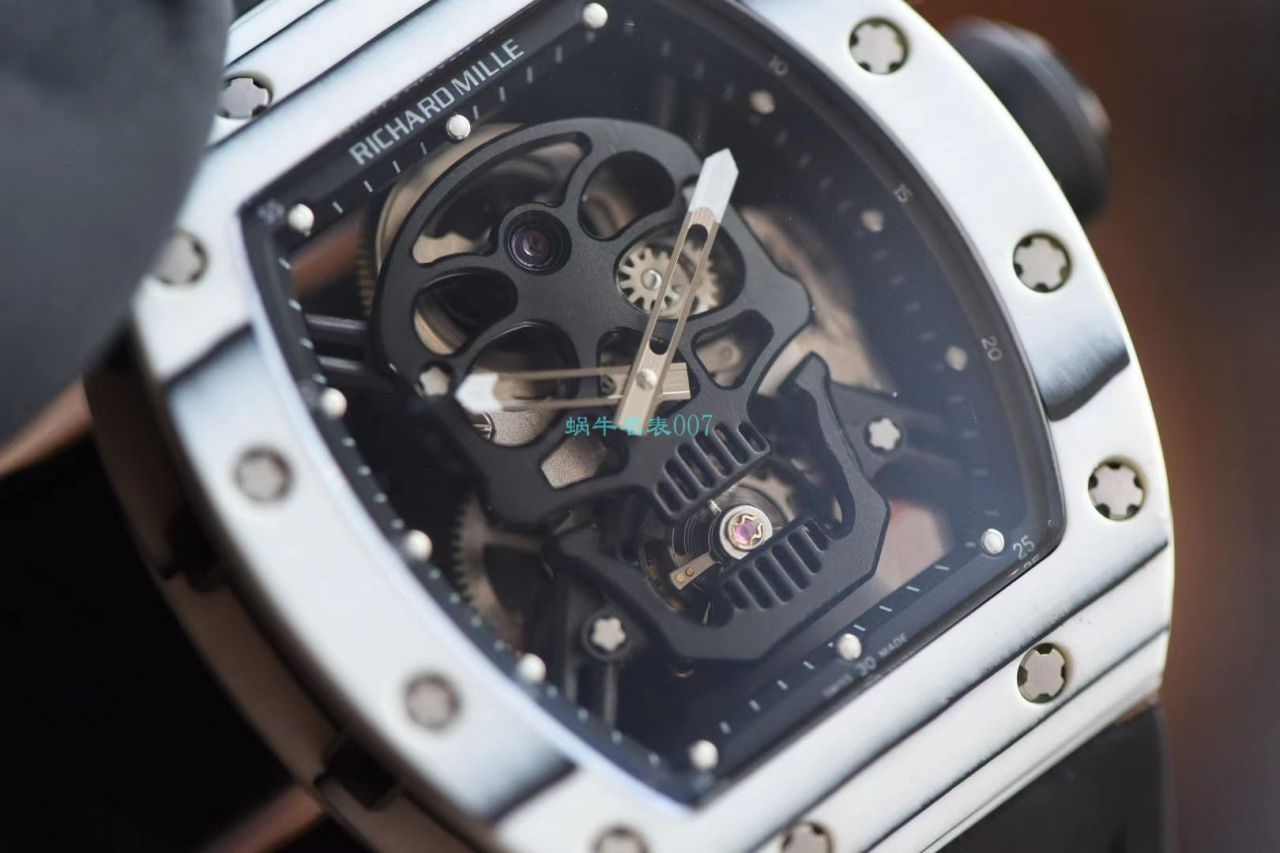 【 Video analysis 】JB Factory  RICHARD MILLE RM52-01 High quality  Replica Watches 真 Tourbillon  carbon fiber 骷髅头鬼王 / RM52-01A
