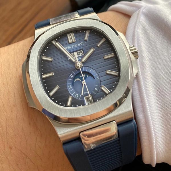 【 Video analysis 】GR Factory  PATEK PHILIPPE 真月相 Nautilus 1比1  Replica Watches V2版本5726/1A-014