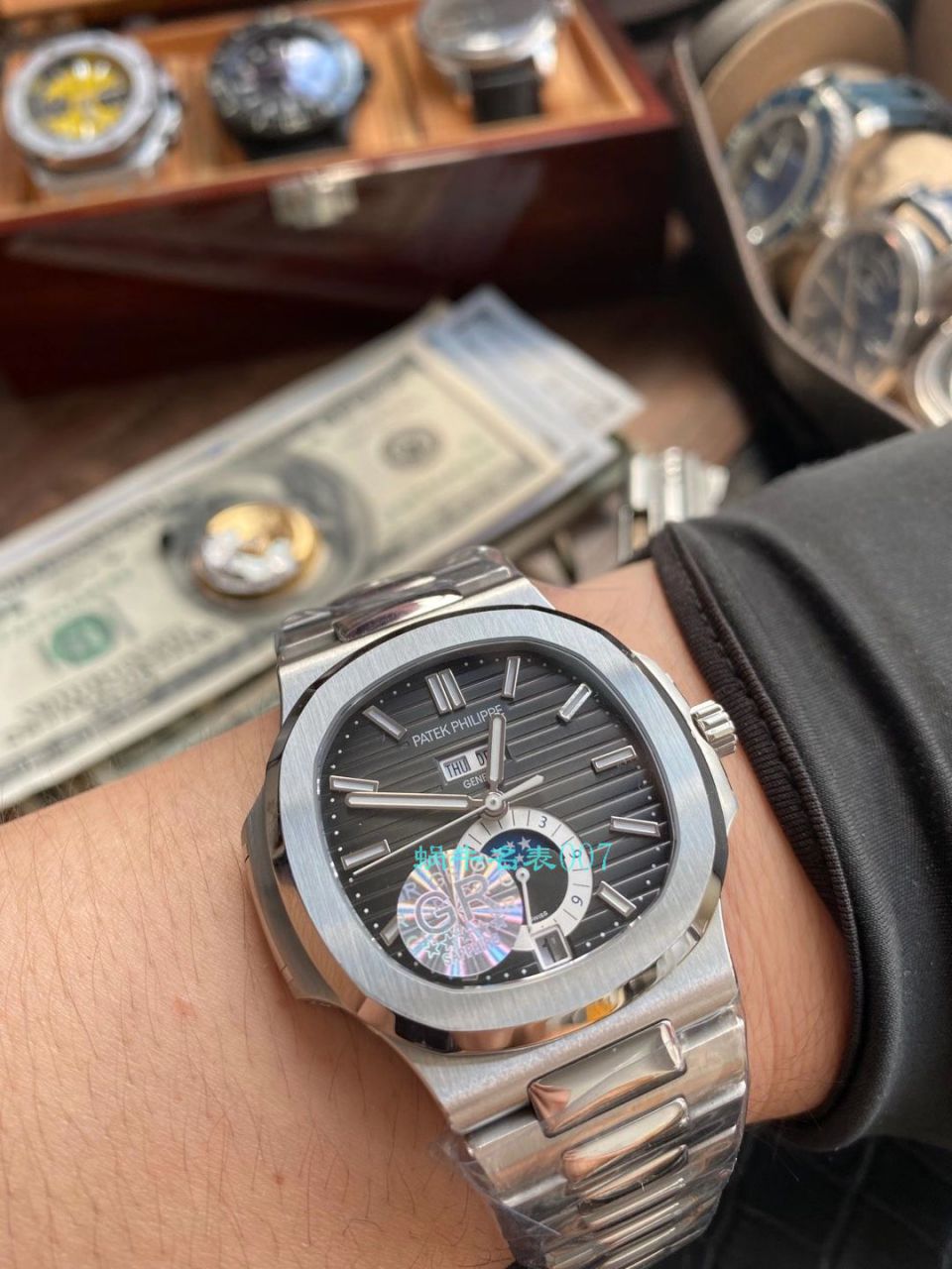【 Video analysis 】GR Factory  PATEK PHILIPPE 真月相 Nautilus 1比1  Replica Watches V2版本5726/1A-014 / BD332