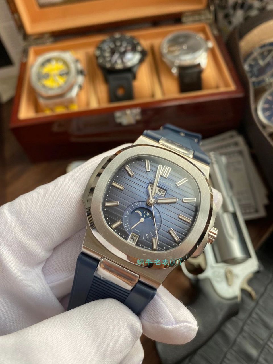 【 Video analysis 】GR Factory  PATEK PHILIPPE 真月相 Nautilus 1比1  Replica Watches V2版本5726/1A-014 / BD332